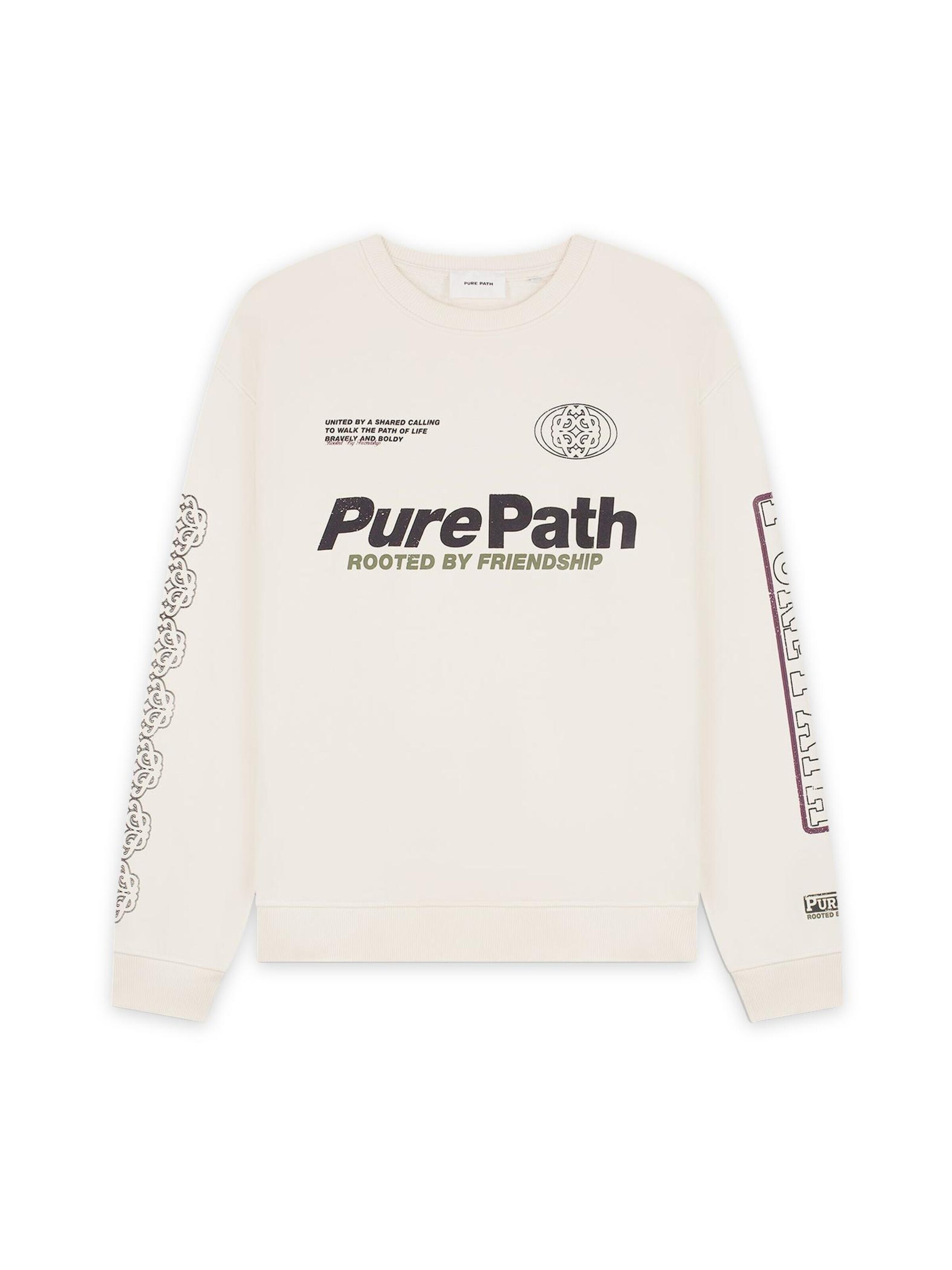 Pure Path Sweatshirt in Beige: front