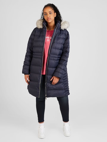 Tommy Hilfiger Curve Winter Coat 'TYRA' in Blue