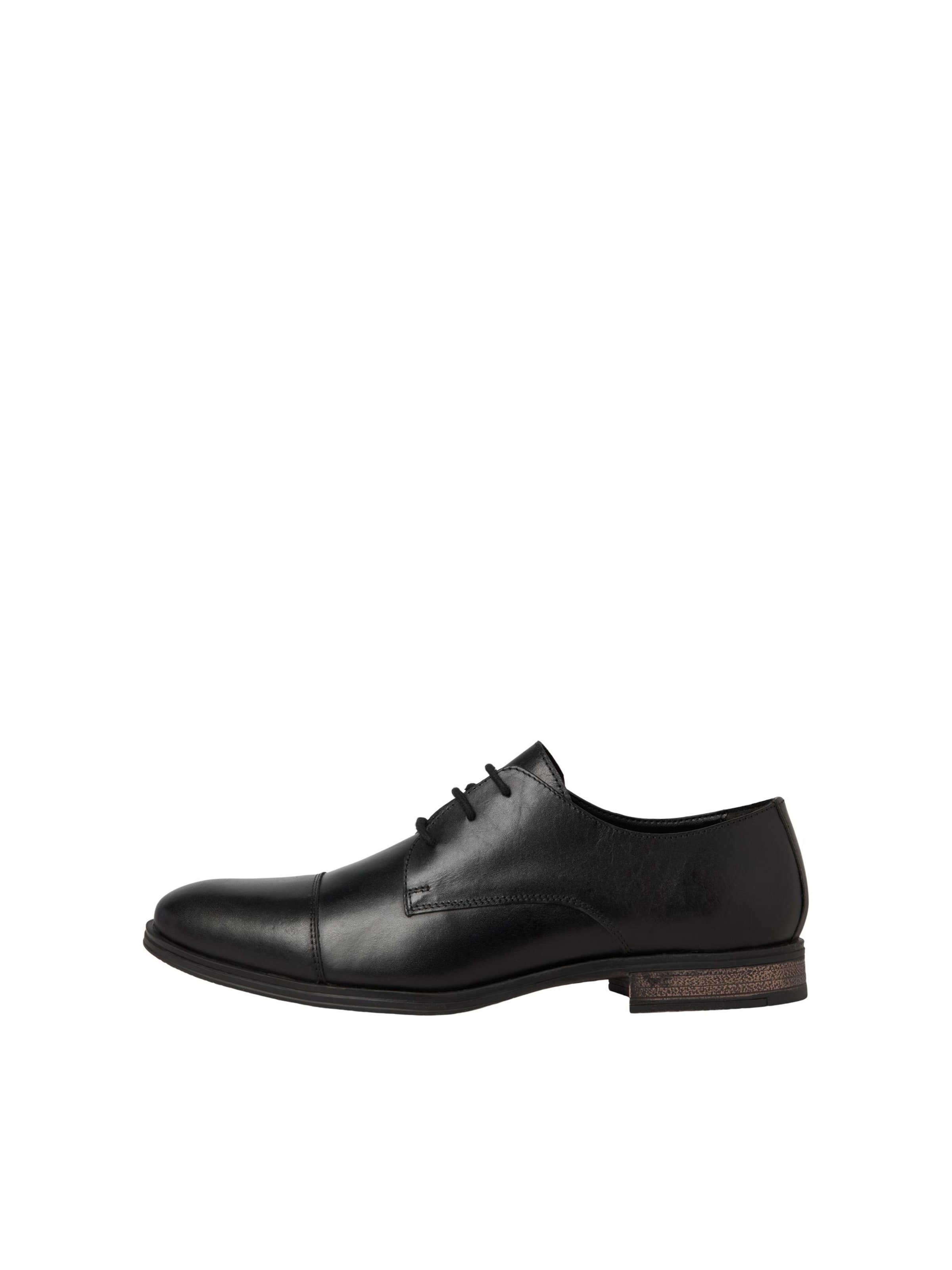 JACK & JONES Lace-Up Shoes 'JJRaymond' in Black: front