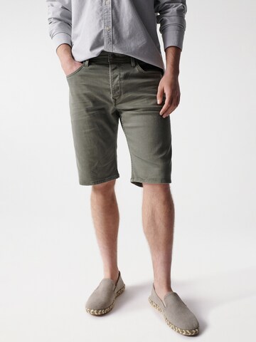 Salsa Jeans Regular Pants in Green: front