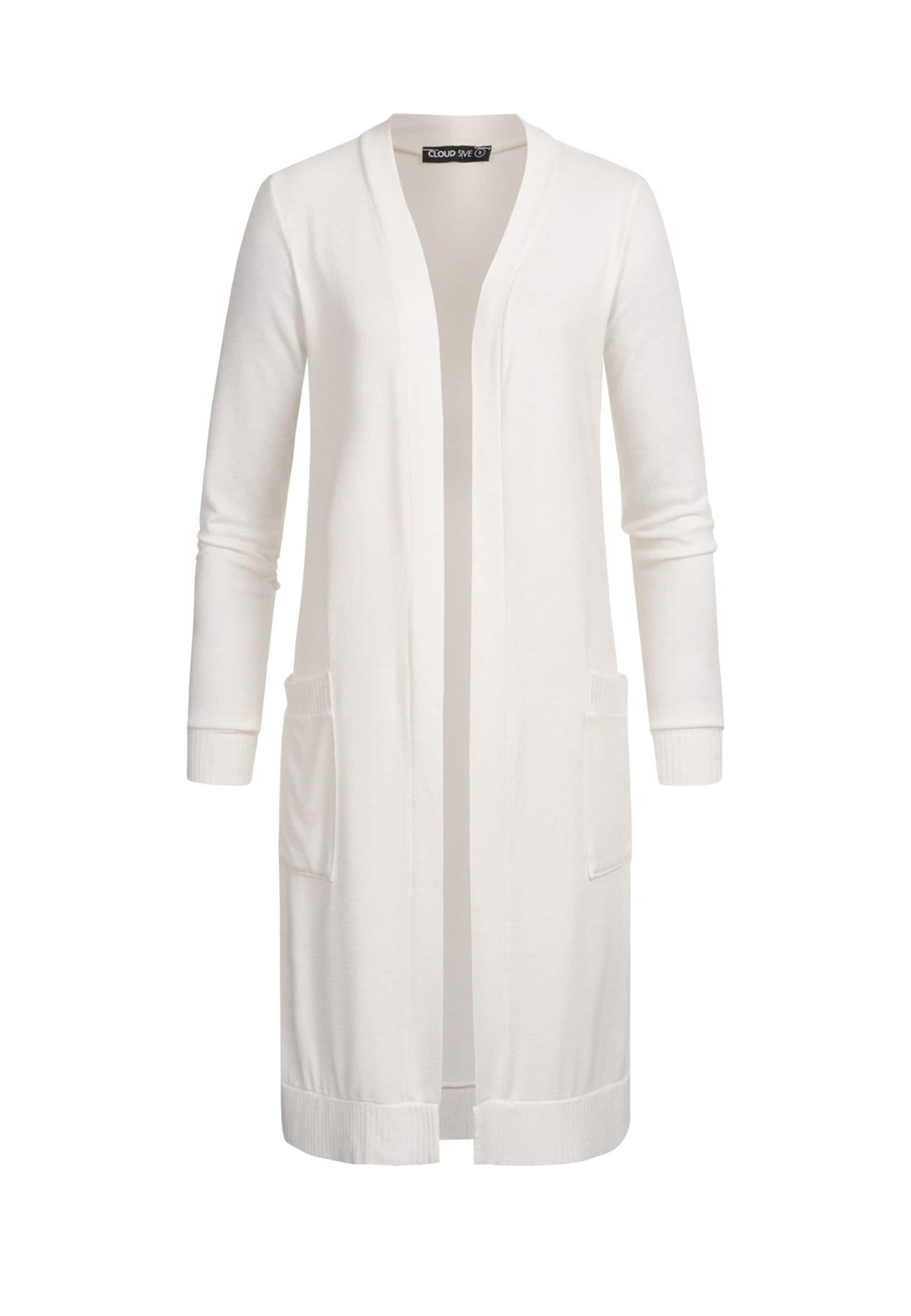 Cloud5ive Cardigan i hvid: forside