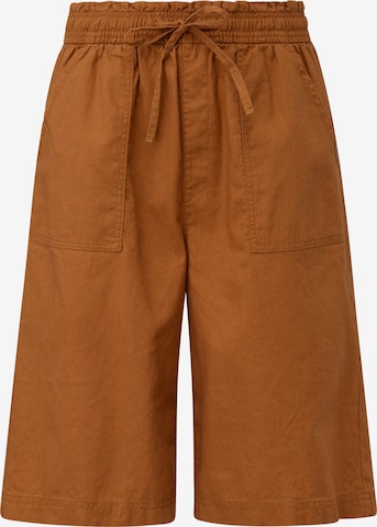 QS Loose fit Pants in Brown: front