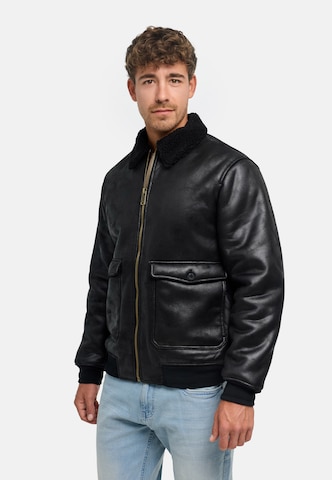 INDICODE JEANS Between-Season Jacket 'Westmont' in Black