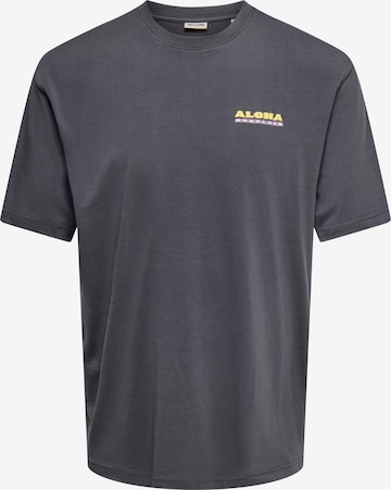 T-Shirt 'ONSKIKI' Only & Sons en gris : devant