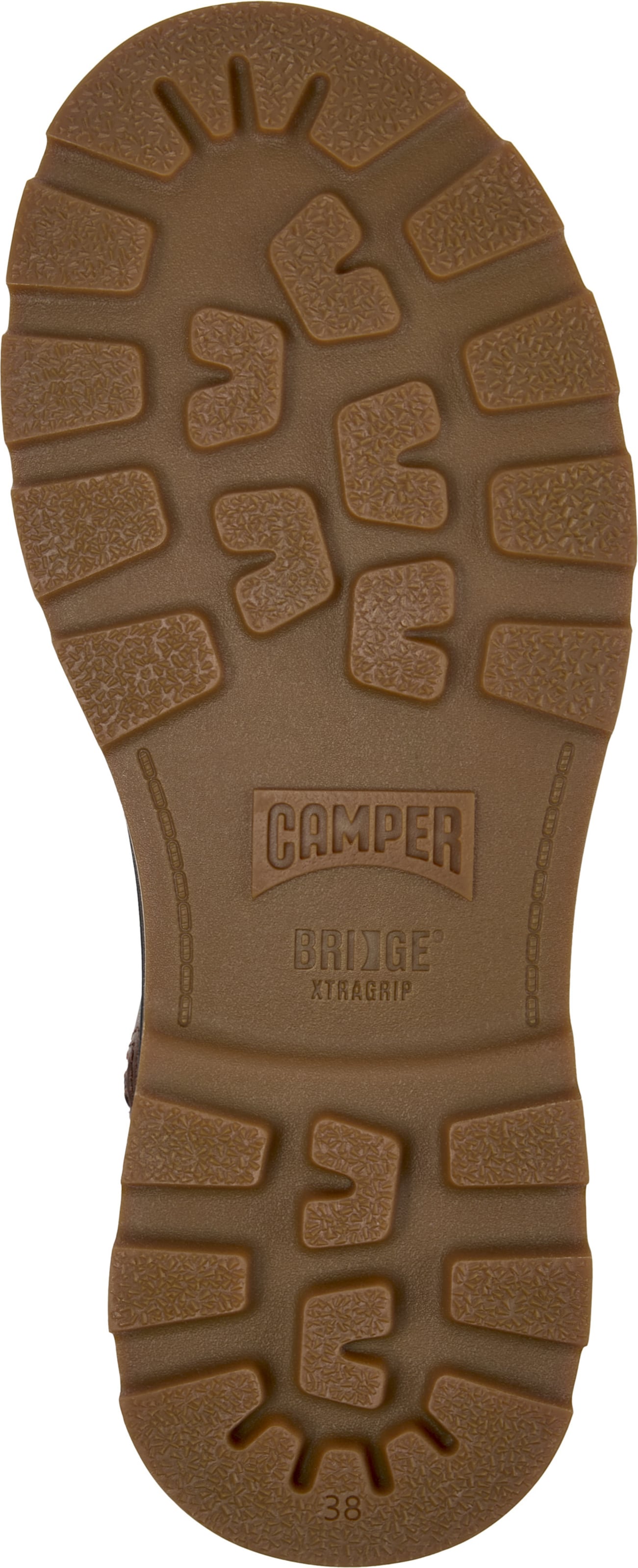 CAMPER - Botim com fivela 'Brutus+' em castanho