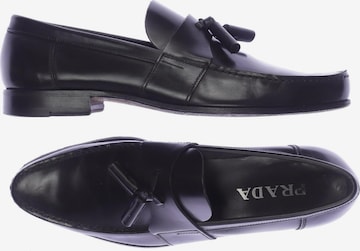 PRADA Halbschuh 39,5 in Schwarz: predná strana