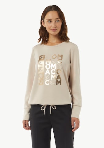 COMMASweater majica - bež boja: prednji dio
