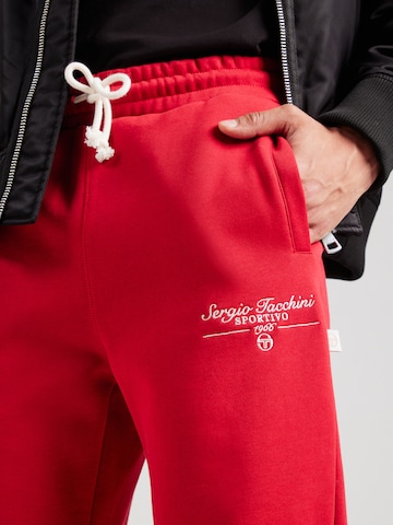 Sergio Tacchini Tapered Παντελόνι 'ORESTE' σε κόκκινο