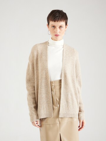 s.Oliver Gebreid vest in Beige: voorkant