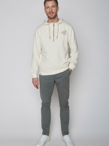 GREENBOMB Sweatshirt 'Bike Ride On' in White