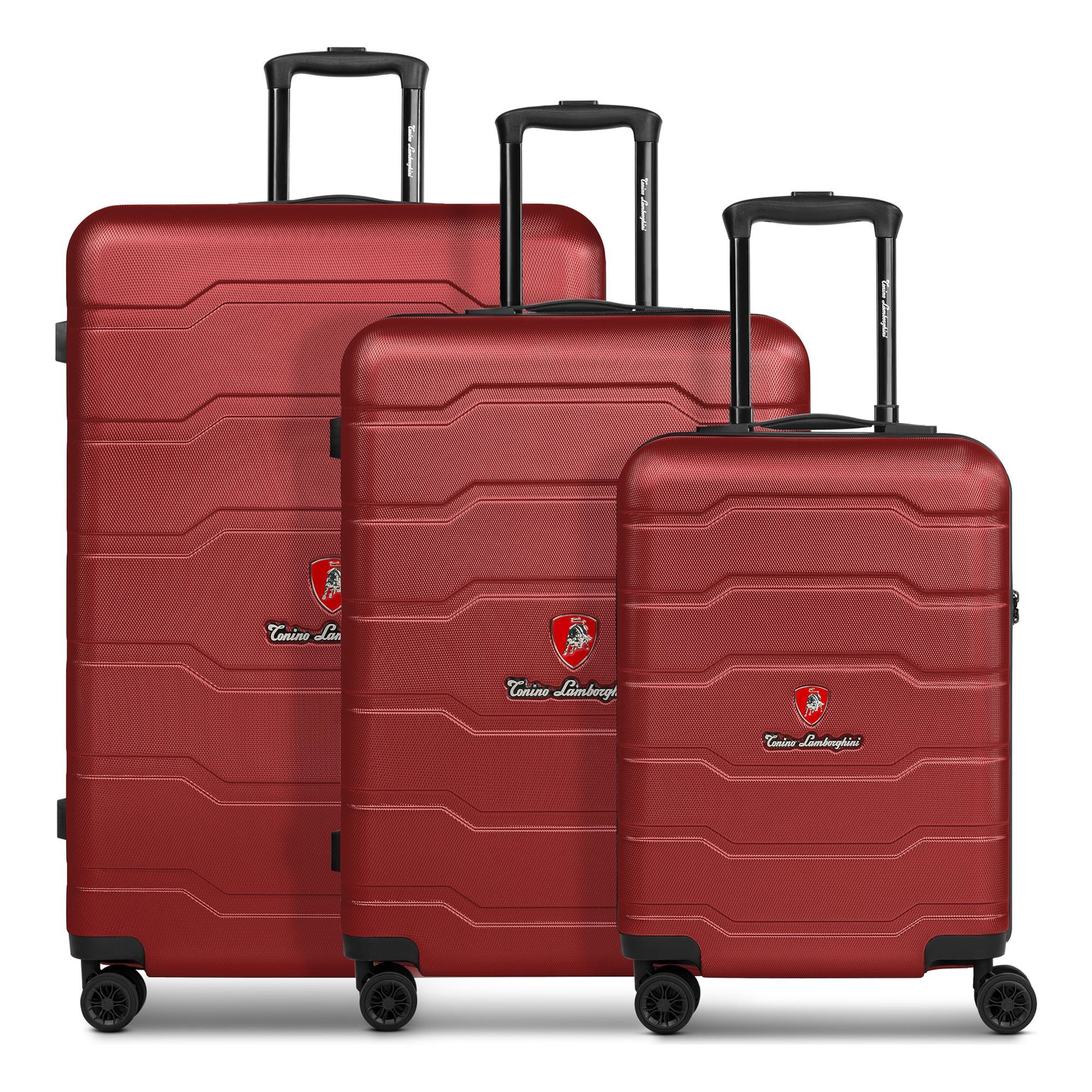 Ensemble de bagages 'Bologna' Tonino Lamborghini en rouge : devant