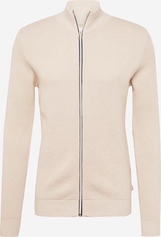 Kronstadt Knit Cardigan 'Erik' in Beige: front