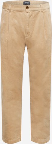 ESPRIT רגיל מכנסים קפלים בבז': מלפנים