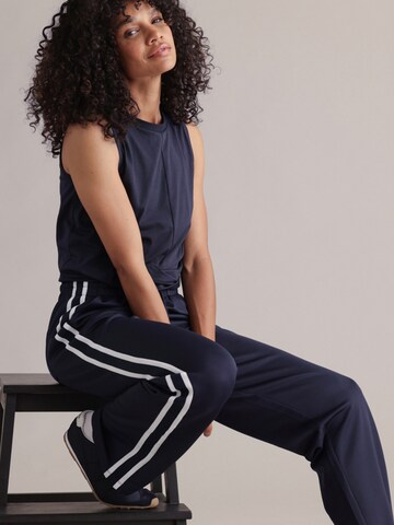 Hey Honey Top 'Cropped' in Blau