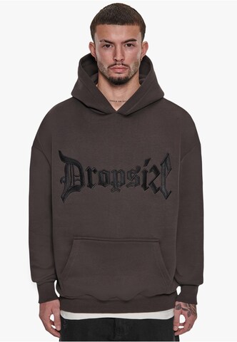 Dropsize - Sudadera en marrón: frente