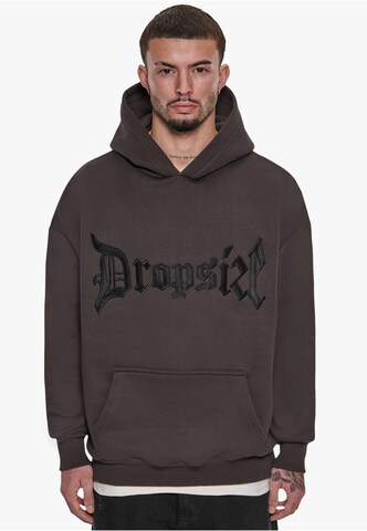 Dropsize Sweatshirt in Braun: predná strana