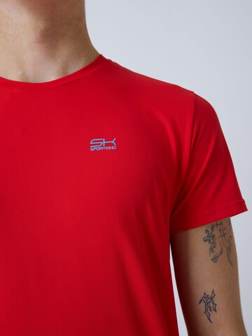 SPORTKIND Performance shirt 'Rundhals' in Red