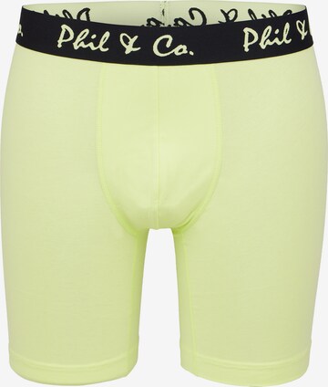 Phil & Co. Berlin Boxershorts ' Long Boxer ' in Geel