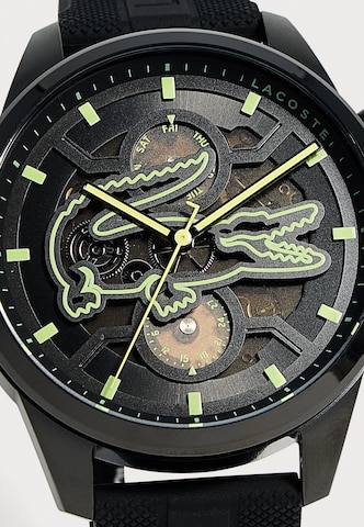 LACOSTE Analogt ur 'Arthor Skeleton' i sort: forside