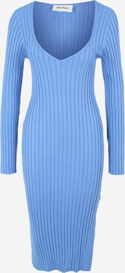 Monki Gebreide jurk in de kleur Lichtblauw, Productweergave