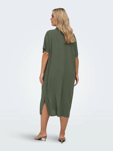 ONLY Carmakoma Shirt Dress 'CARYasmin' in Green