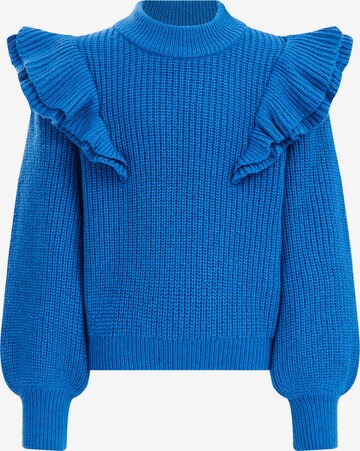 WE Fashion Sweater in Blue: front