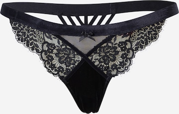 Hunkemöller Stringid 'Holly', värv must: eest vaates