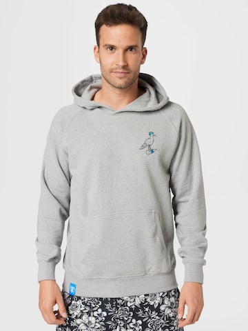 Derbe Sweatshirt in Grijs: voorkant