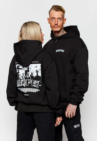 Multiply Apparel Sweatjakke 'Stay True' i svart