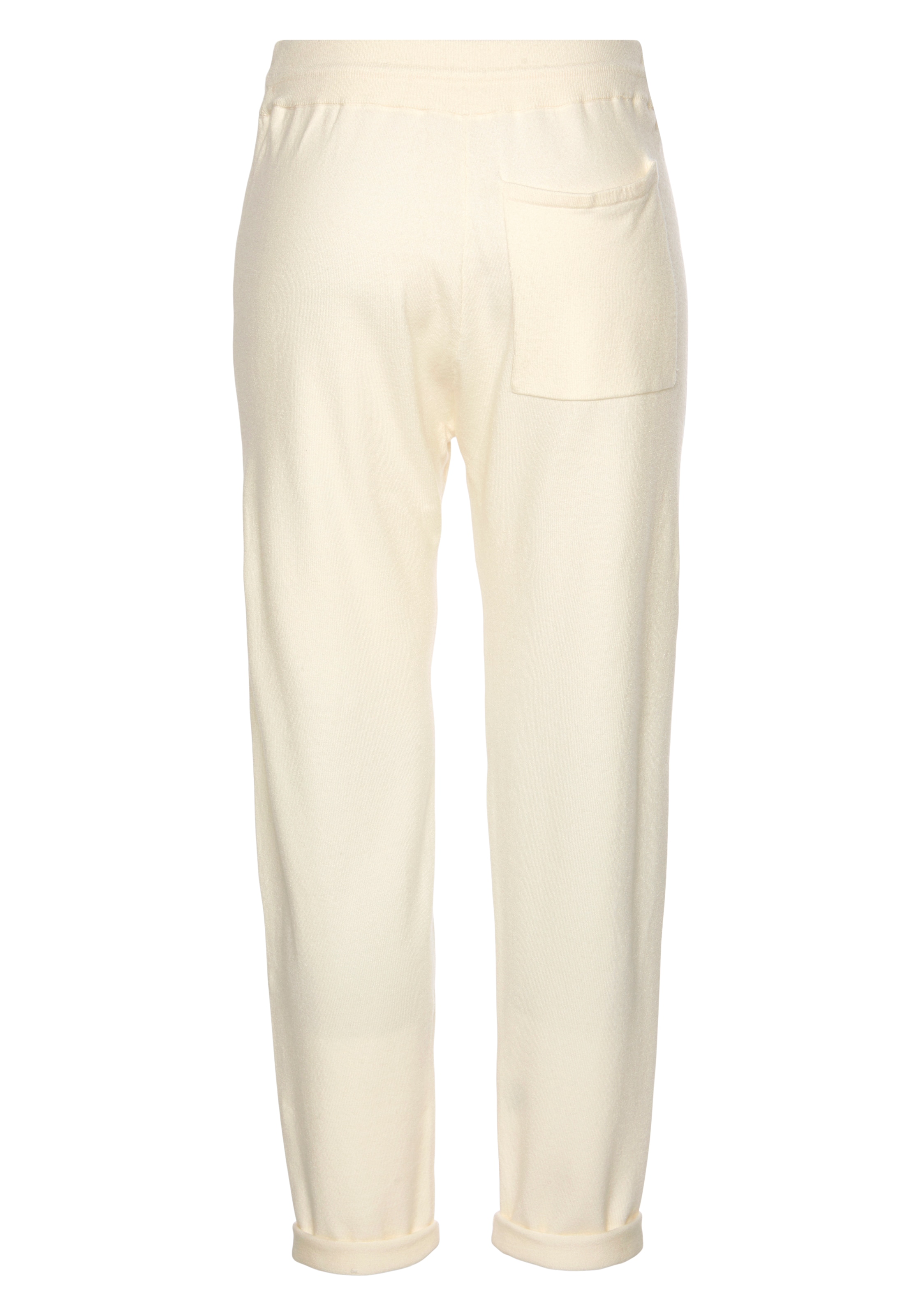 LASCANA Конический (Tapered) Штаны в Белый