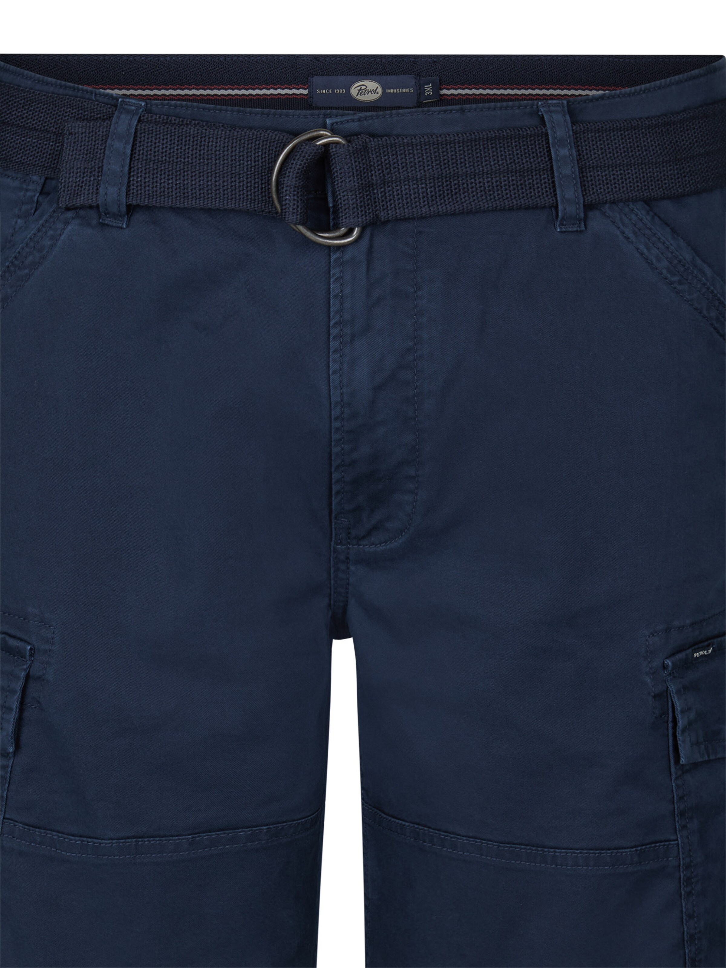 Petrol Industries - regular Pantalón cargo en azul