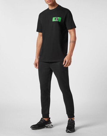T-Shirt 'Global Express Edition' Plein Sport en noir