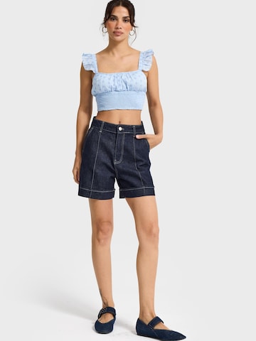 IT'S BASIC Regular Jeans 'Mini Denim Short' in Blue: front