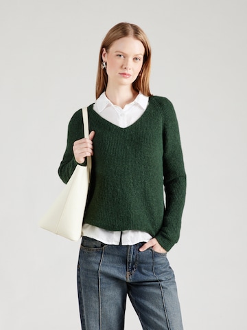 PIECES Sweater 'PCELLEN' in Green: front