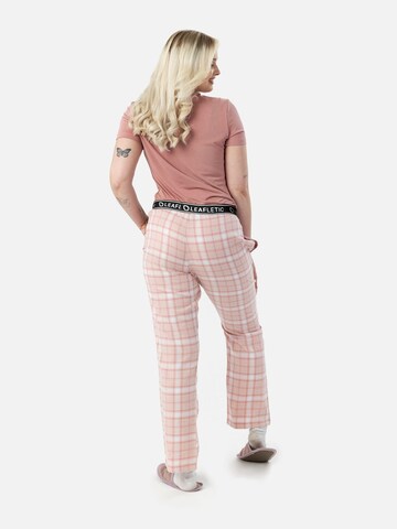 LEAFLETIC Pajama pants 'Leafletic Women’s Night Wear Long Pajama' in Pink