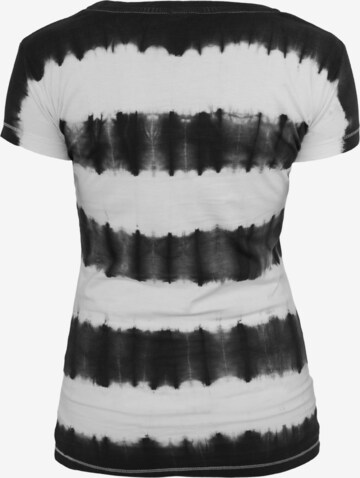Urban Classics Shirt 'Dip Dye Stripe Tee' in Schwarz
