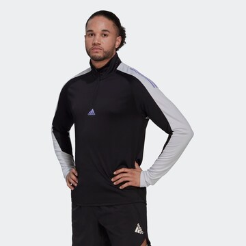 Tricou funcțional de la ADIDAS SPORTSWEAR pe negru: față