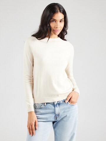 VERO MODA Пуловер 'VMHAPPINESS' в бежово: отпред