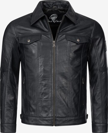 Rock Creek Lederjacke in Schwarz: predná strana