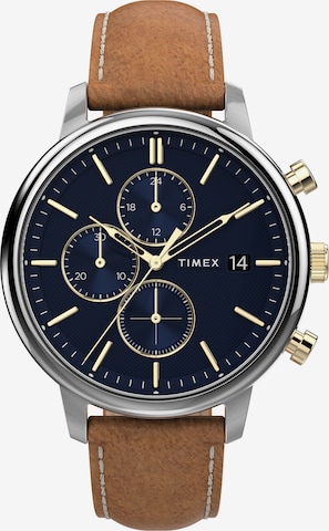 TIMEX Analoog horloge 'Chicago City Collection' in Blauw: voorkant