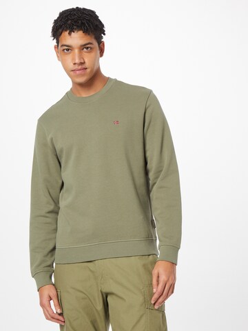 NAPAPIJRI - Sweatshirt 'BALIS' em verde: frente