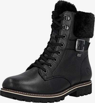 Ghete cu șireturi REMONTE pe negru, Vizualizare produs