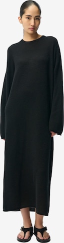 GOBI Cashmere Strickkleid 'Gobi Cashmere Side-Slit Maxi Dress' in Schwarz: Vorderseite