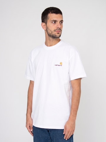 Carhartt WIP Koszulka 'S/S AMERICAN SCRIPT T-SHIRT WHITE' w kolorze biały: przód