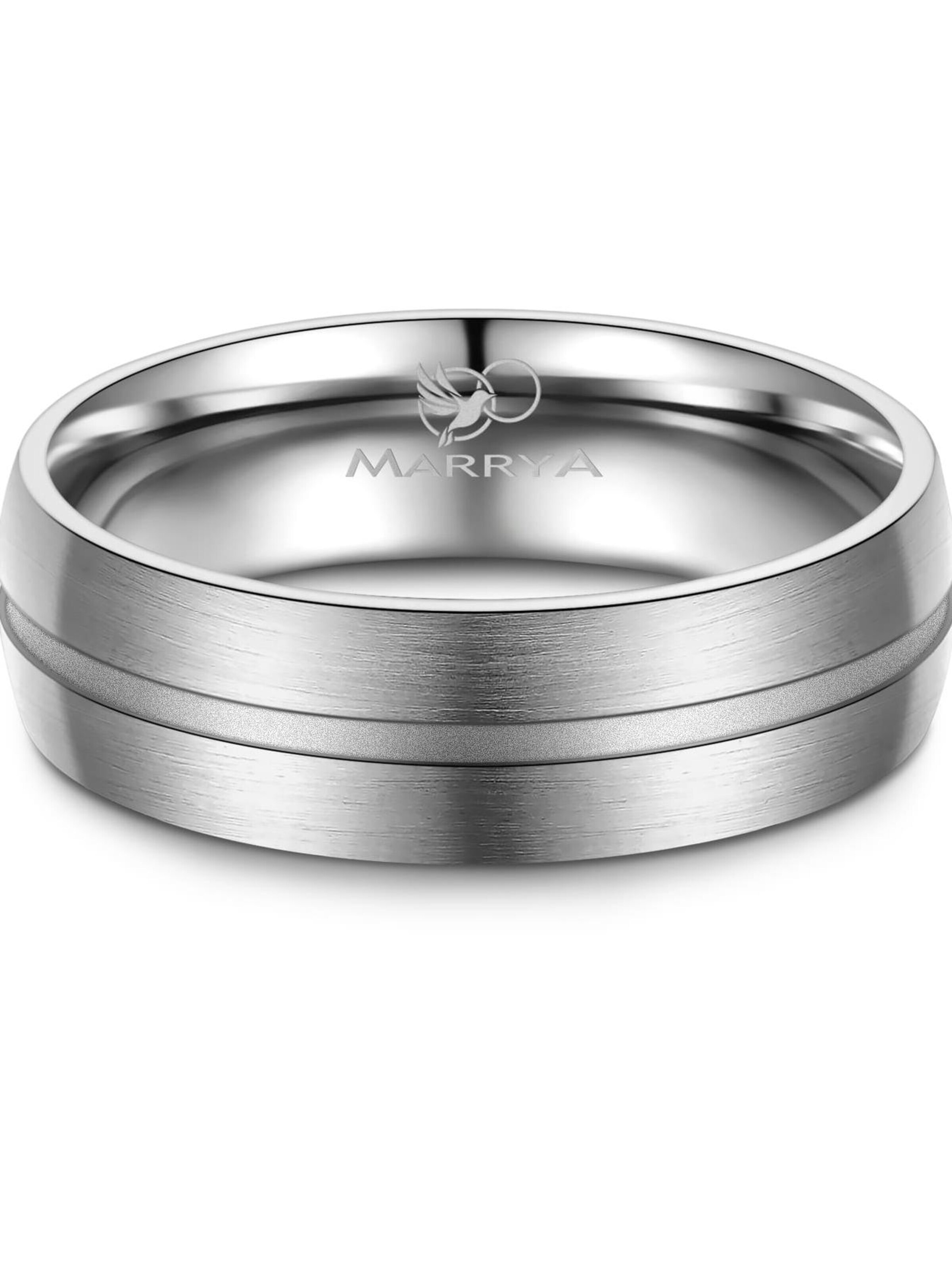 MARRYA Ring 'MARRYA TI-08 Ehering aus Titan' in Silver