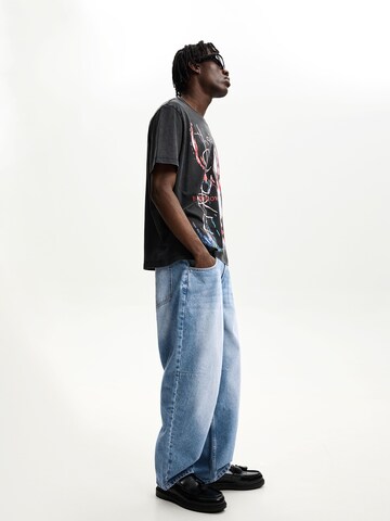 Bershka Loosefit Farmer - kék
