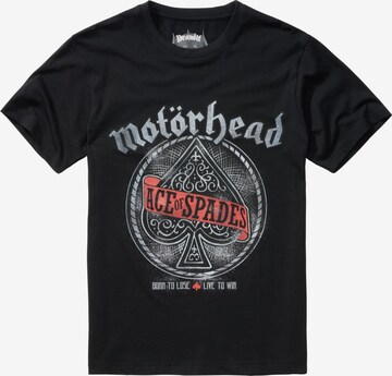 Brandit Shirt 'Motörhead Ace of Spade' in Zwart: voorkant