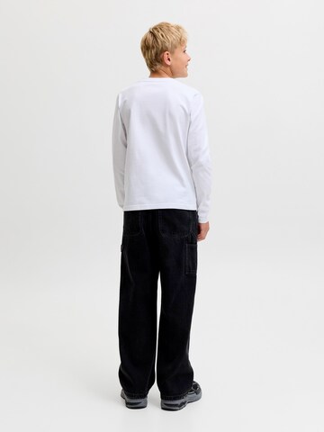 Jack & Jones Junior - Ajuste regular Camiseta 'JJEOrganic' en blanco