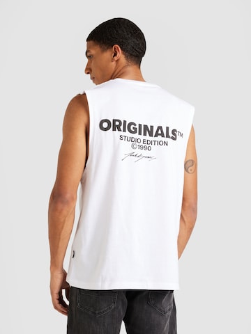 JACK & JONES Тениска 'BORA' в бяло: отпред