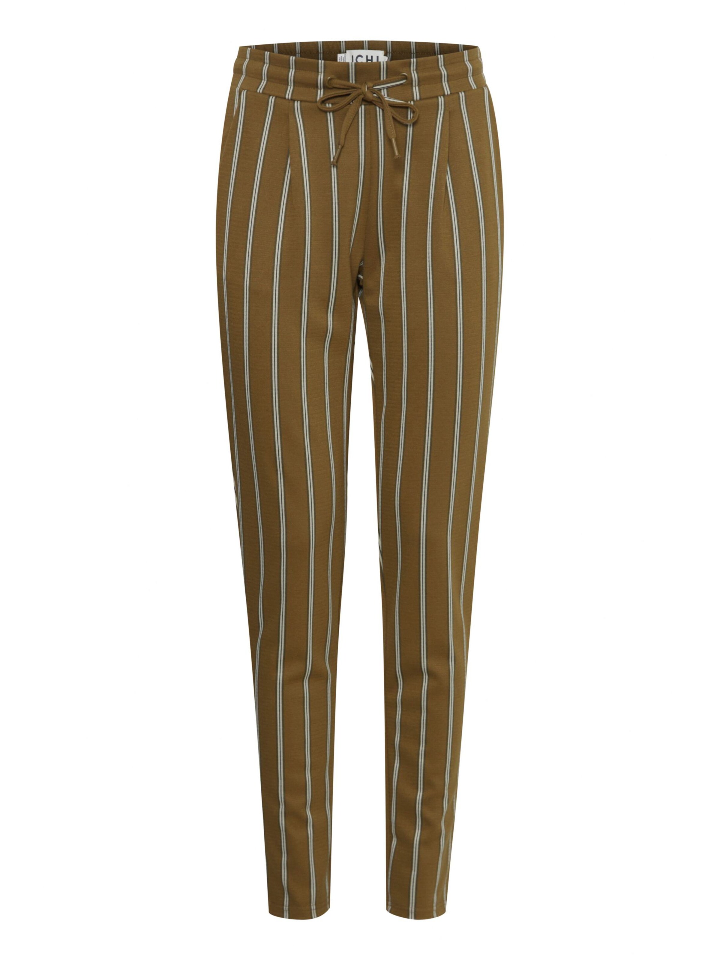 ICHI Tapered Chino trousers 'IHRuti' in Green: front